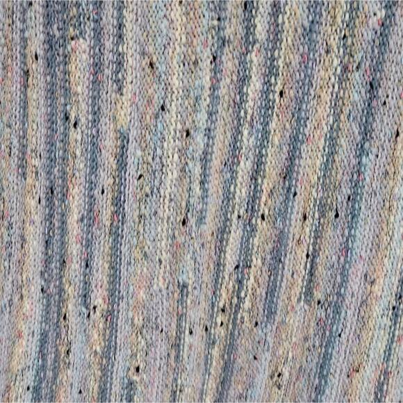 J. Jill Sweater Women's Med Blue‎ & Sage Linear Striped Textured Pullover Knit - Picture 5 of 8